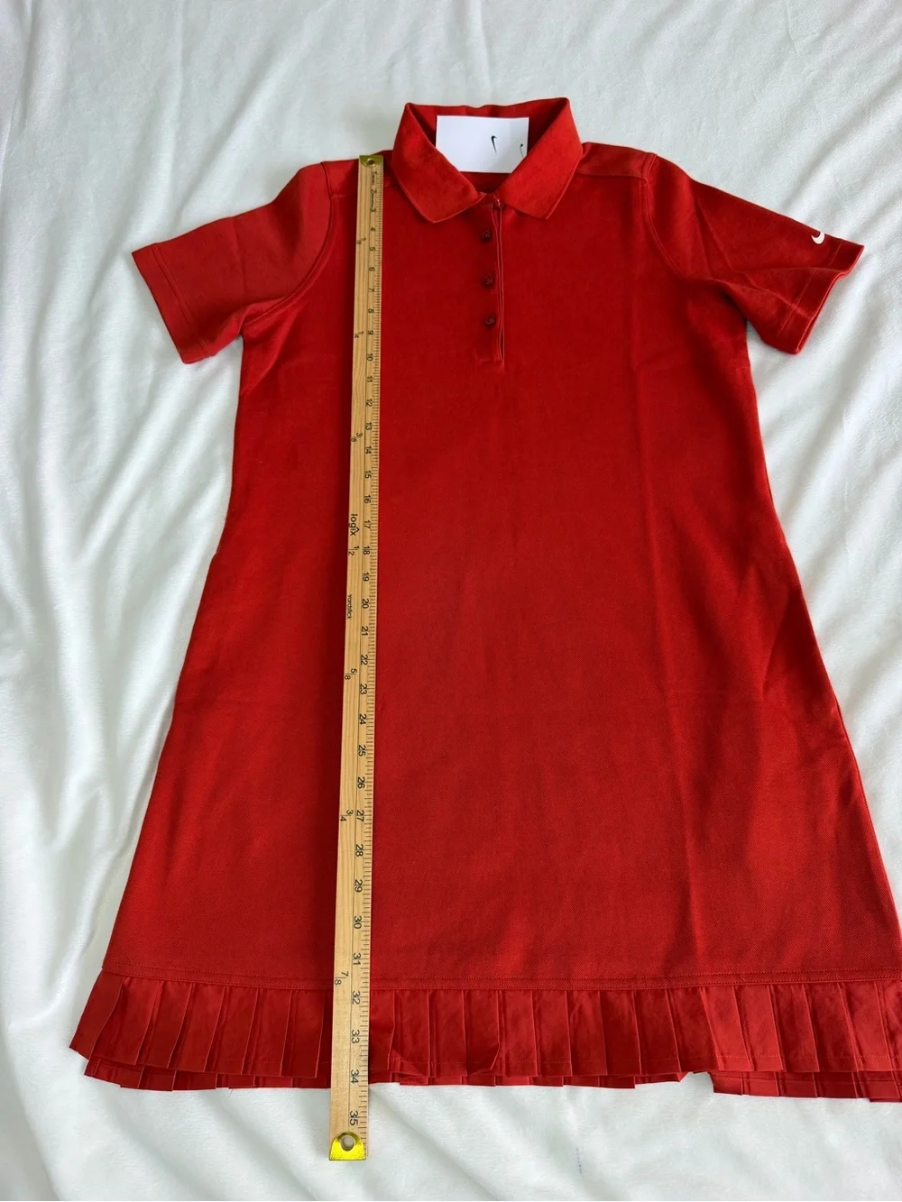 Nike Women's Golf Polo Dress w Pockets Medium Dragon Orange IF8522-626